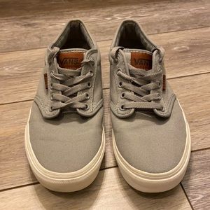 VANS SHOES GRAY/BROWN/WHITE MENS SIZE 8